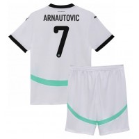 Maglie da calcio Austria Marko Arnautovic #7 Seconda Maglia Bambino Europei 2024 Manica Corta (+ Pantaloni corti)